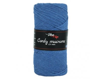 Cordy macrame 8105 modrá