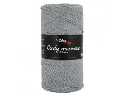 Cordy macrame 8104 šedá