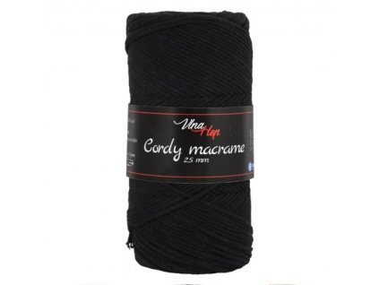 Cordy macrame 8120 černá
