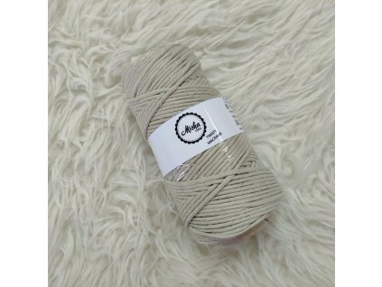 Twisty macramé 3mm 723 lněná