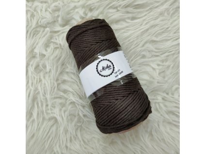 Twisty macramé 3mm 655 čokoláda