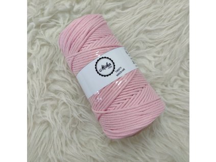 Twisty macramé 3mm 410 růžová