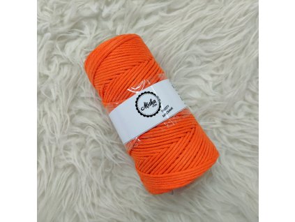 Twisty macramé 5mm 450 oranžová
