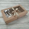 Papírová krabička se stuhou - přírodní