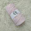 Twisty macramé 3mm 424 pastelově růžová/80m