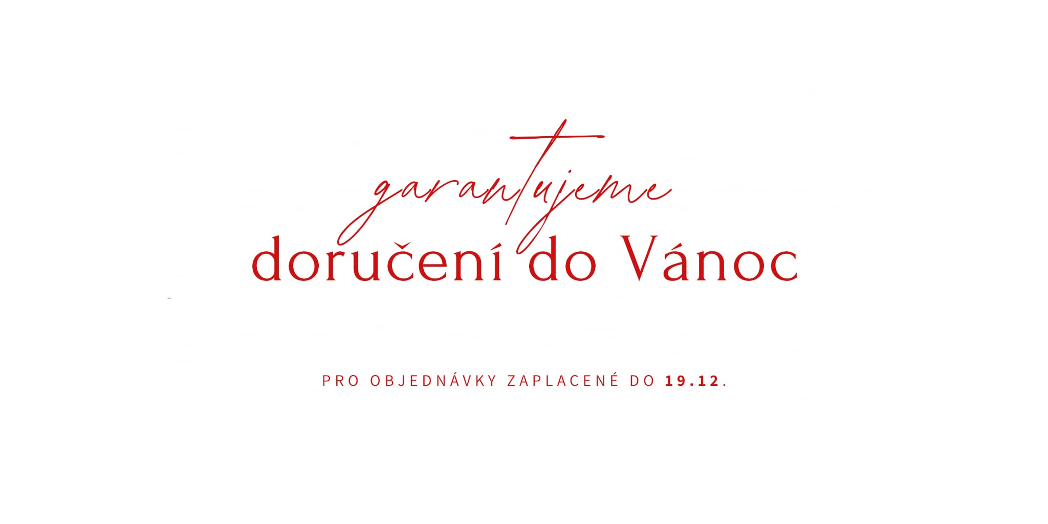 garance doručení Vánoce