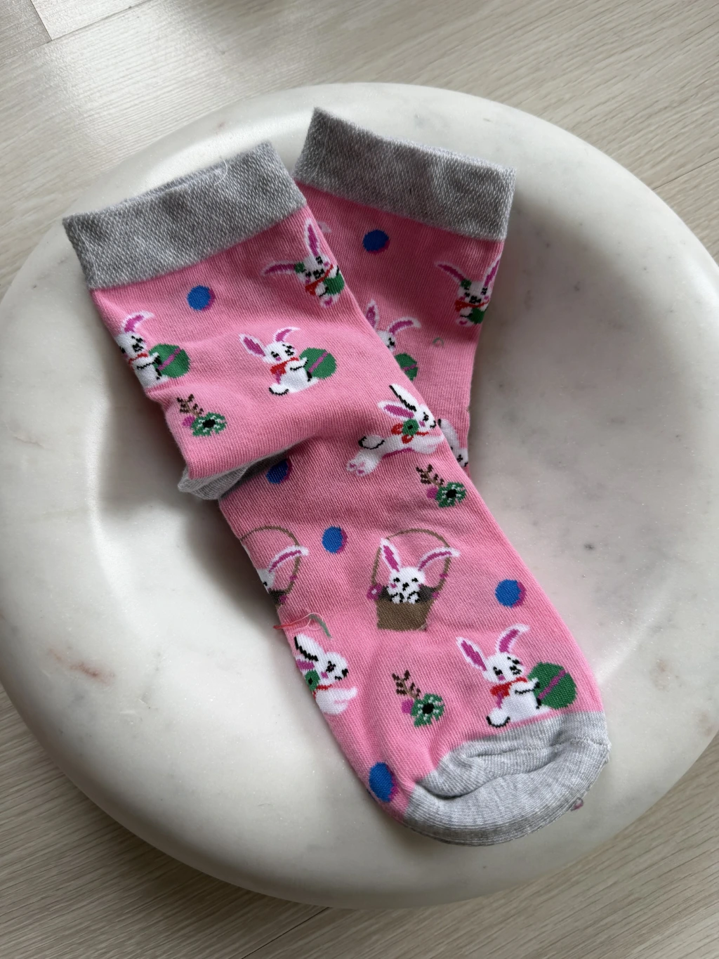 Ponožky Velikonoce růžová