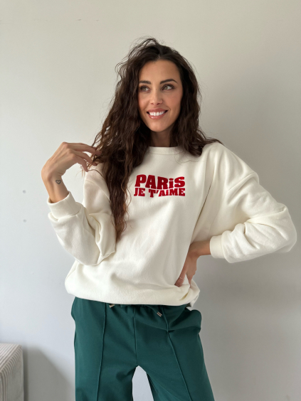 Mikina PARIS bílá
