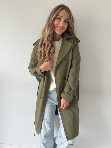 Basic Trenčkot khaki
