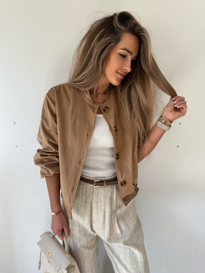 Bomber Contour světle hnědá