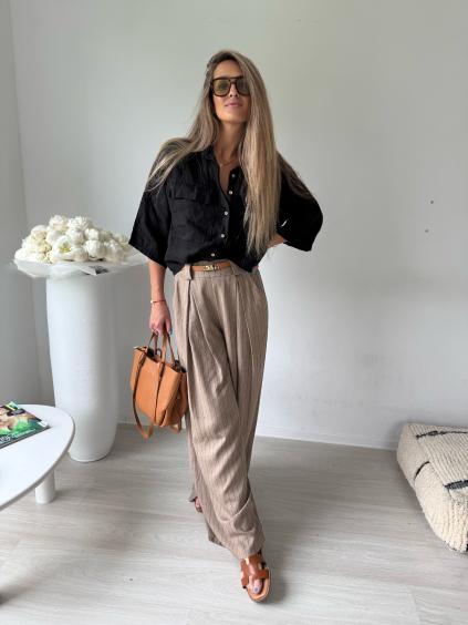Kalhoty Brown s pruhy