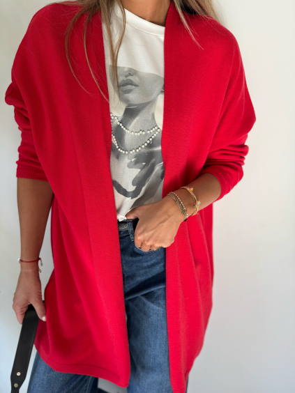 Cardigan Uma červená