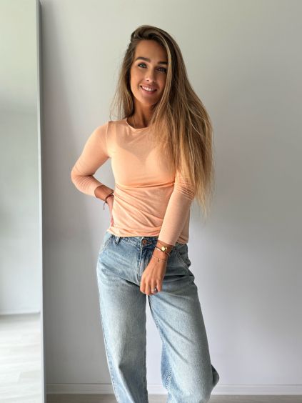 Triko s kašmírem oranžová