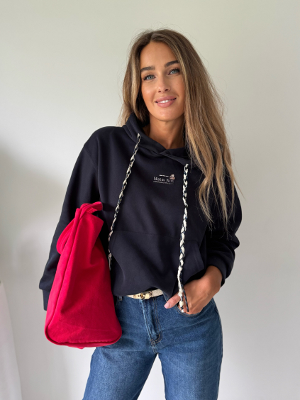 Mikina s kapuci Kim navy