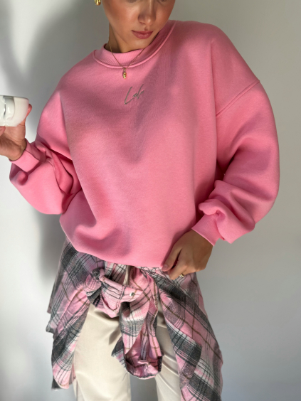 Mikina Lalu neon růžová