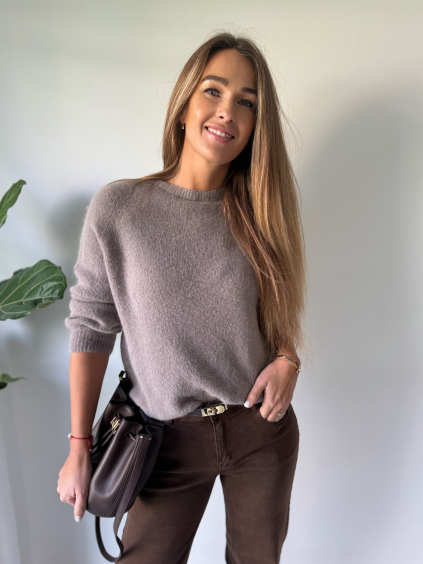 Svetr alpaca mocca
