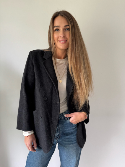 Kabát ala Sako šedá