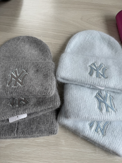 Čepice NY šedá/ azurová