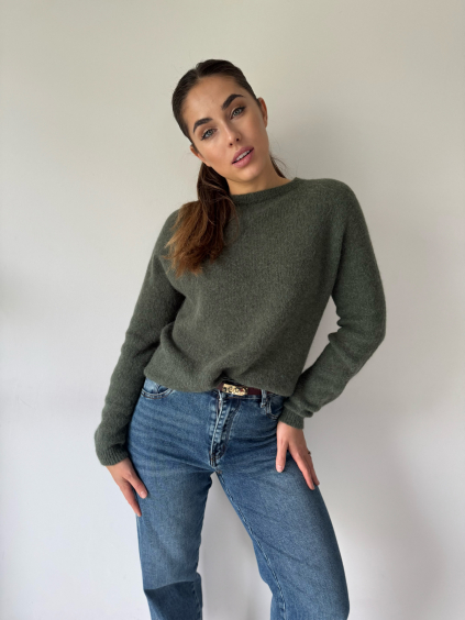 Svetr Lines alpaka khaki