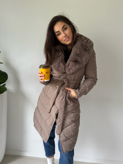 Zimní bunda Marcella mocca