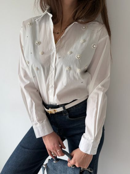 Košile Luxury Diamond bílá