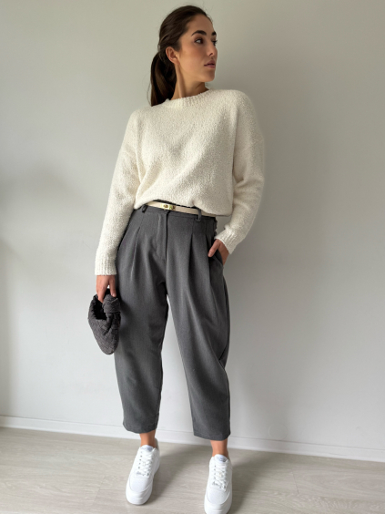 Kalhoty Claude šedá