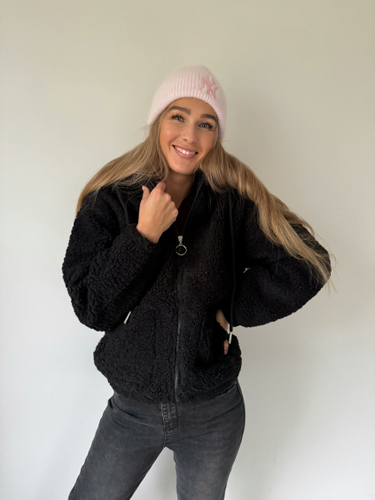 Bunda teddy černá