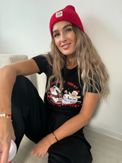 Triko Christmas černá