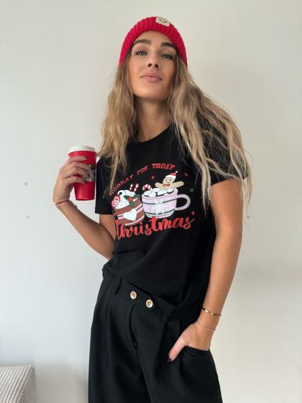 Triko Christmas černá