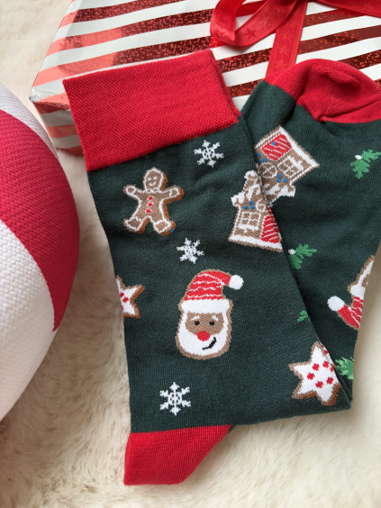 Ponožky Pánské zelená