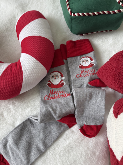 Ponožky santa šedá