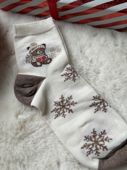 Ponožky vločka medvídek