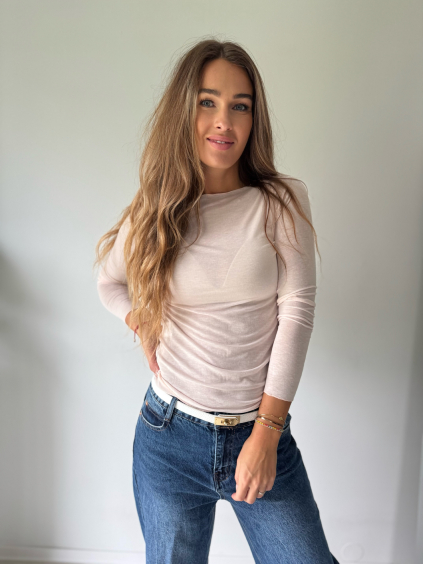 Triko s kašmírem nude