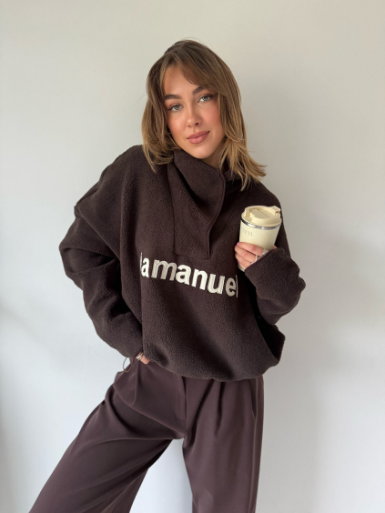 Mikina LaManuel hnědá