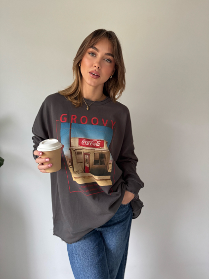 Mikina groovy šedá