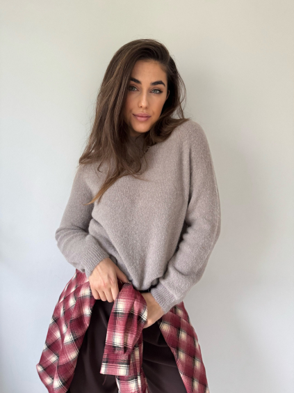 Svetr Lines alpaka mocca