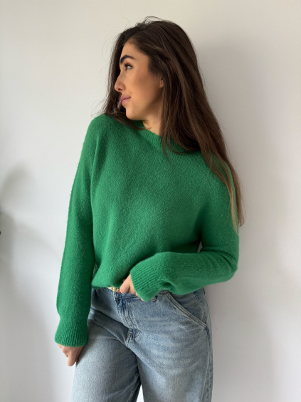 Svetr Lines alpaka zelená