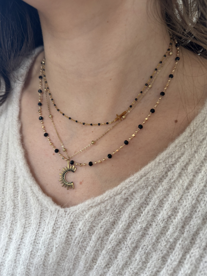 Řetízek black & gold