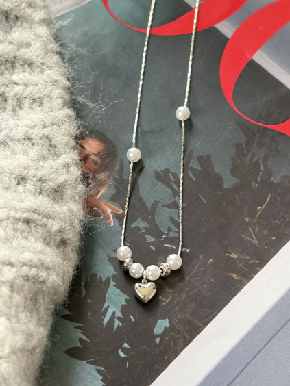 Řetízek heart stříbrná