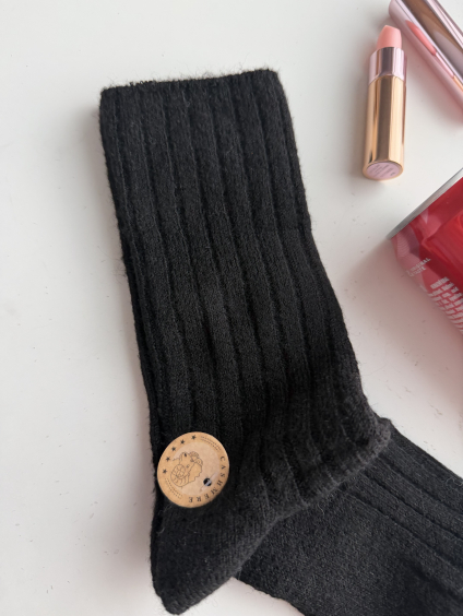 Kašmírové ponožky černá