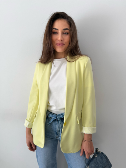 Sako teplákové žlutá