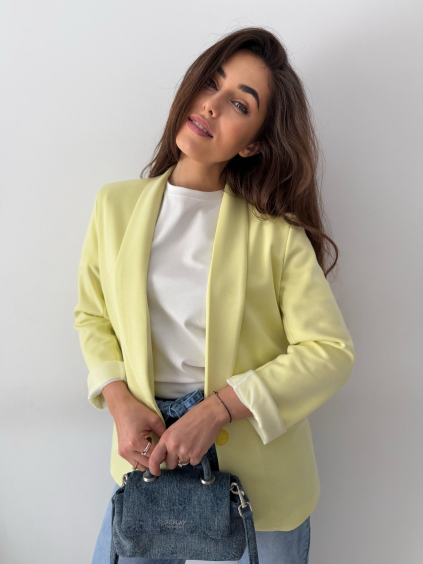 Sako teplákové žlutá