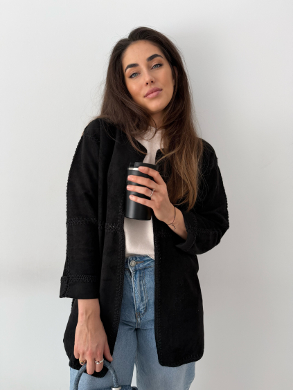 Boho kabátek černá