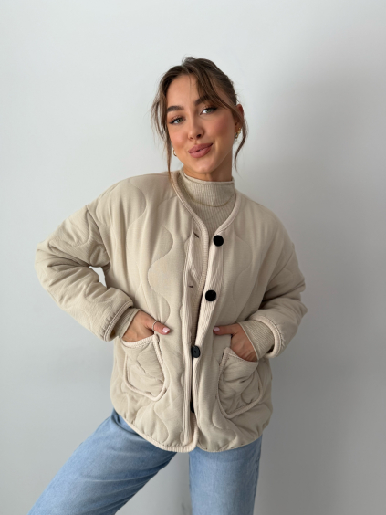 Bunda Vonky krémová