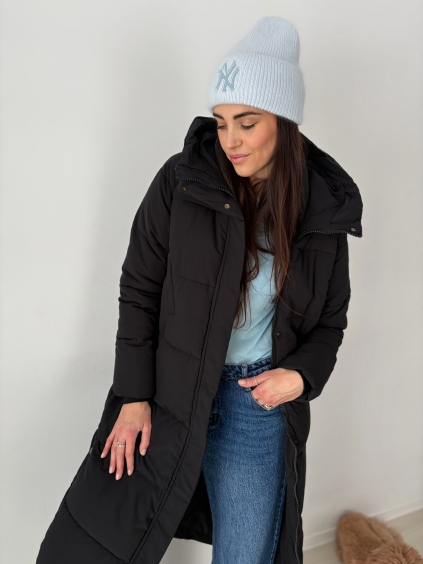 ZIMNÍ BUNDA Long ČERNÁ