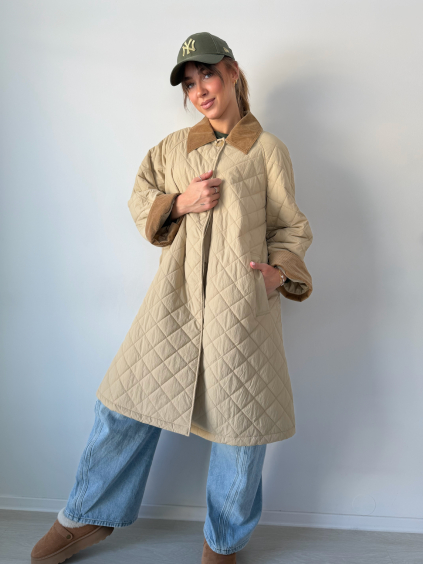 Oversize bunda Kooki béžová