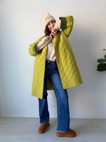 Oversize bunda Kooki zelená