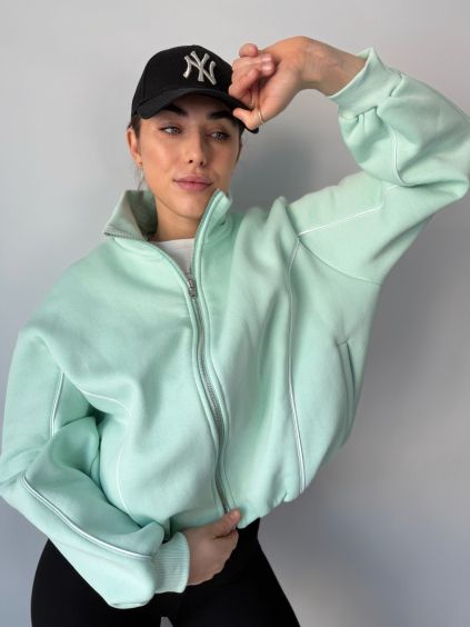 Tepláková bunda Salma mint