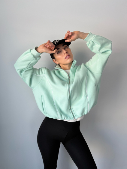 Tepláková bunda Salma mint