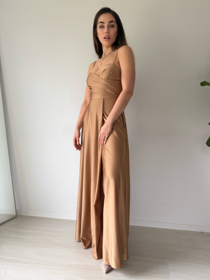 Společenské šaty Bronzová